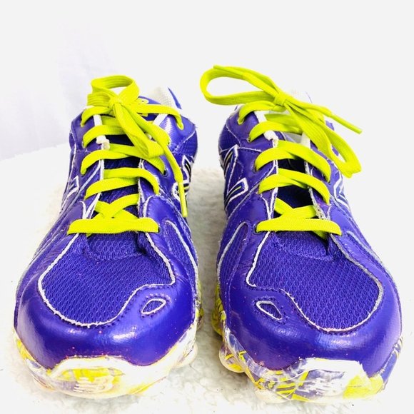 NEW BALANCE 825 Purple & Neon Green Sneakers - Picture 4 of 10